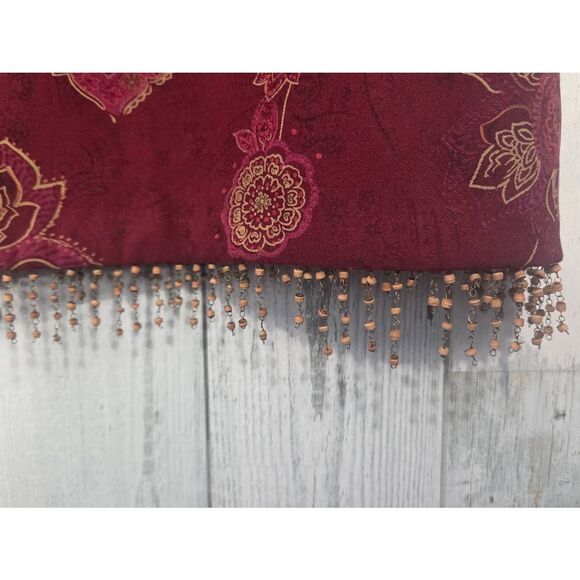 VTG Rampage Paisley / Jacquard Spaghetti Strap Whimsygoth Fairycore Dress Sz. 7J - Picture 5 of 6